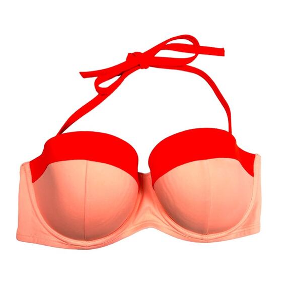 Victoria's Secret‎ Bikini Top Padded Underwire Balconette Convertible Strapless - Picture 1 of 12